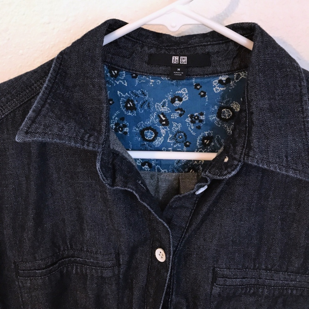 Uniqlo denim mini dress